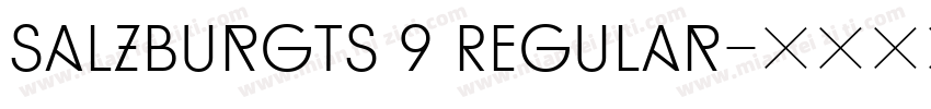 SalzburgTS 9 Regular字体转换